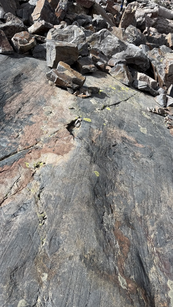 Glaciered rock