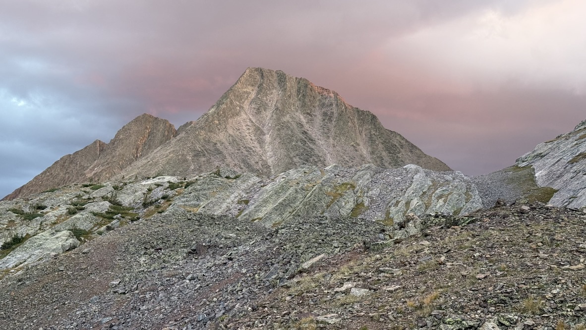 Look back at the peaks above