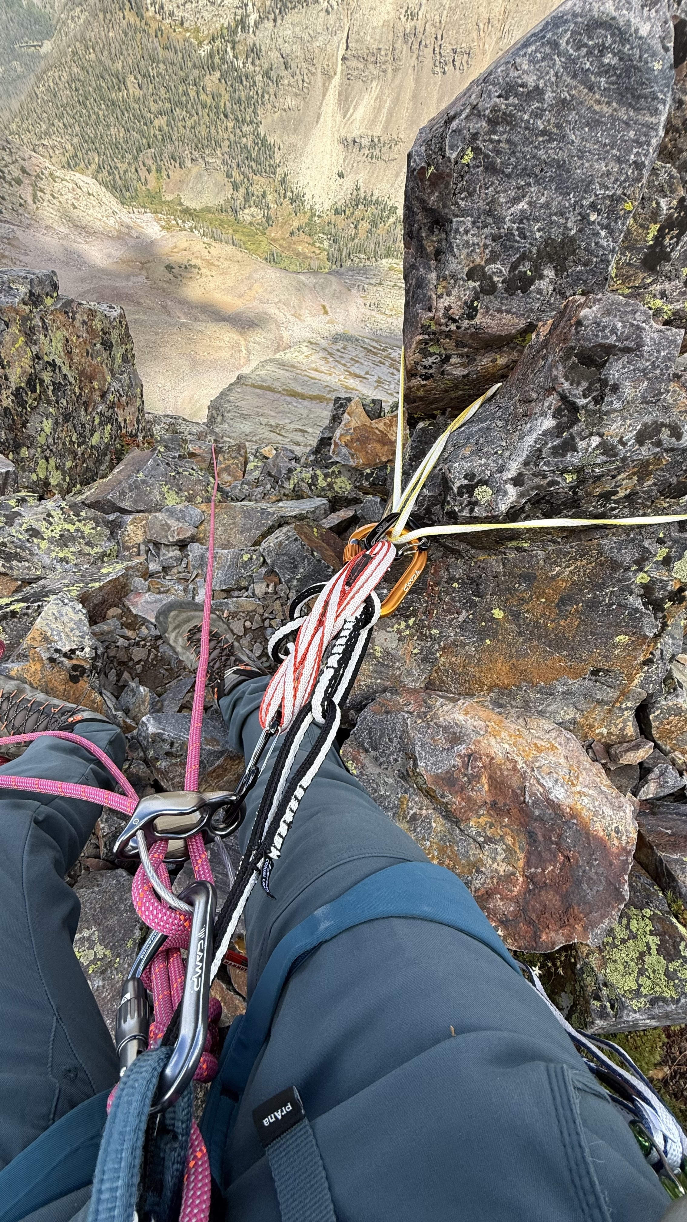 Randall belaying Maya